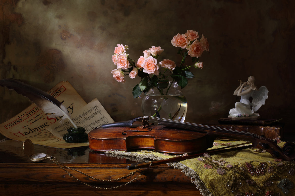 framedcanvas-print-still-life-with-violin-and-roses