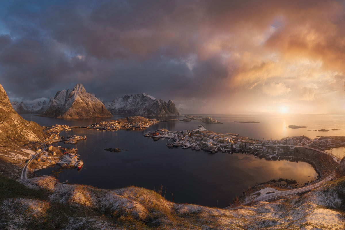 aluminium-print-sunrise-over-reine