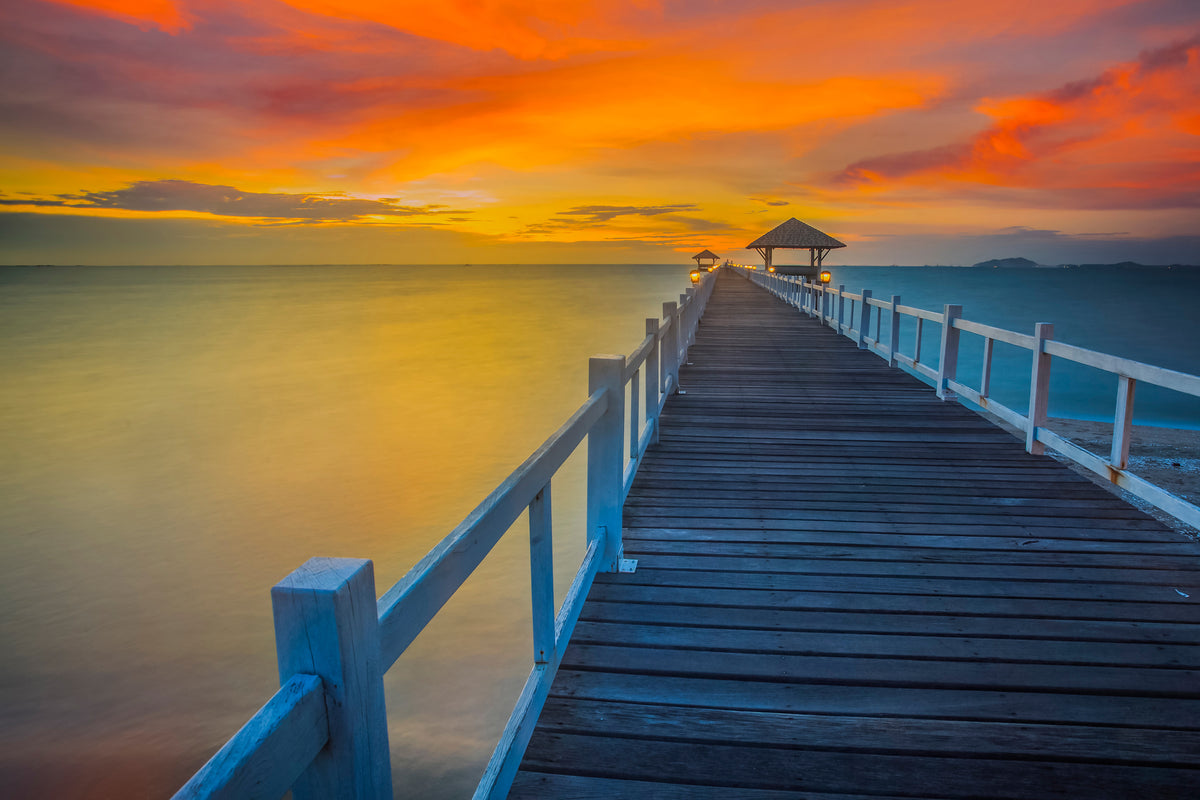 framedposter-print-a-wooden-bridge-in-the-far-east