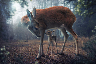 poster-print-mother-and-fawn