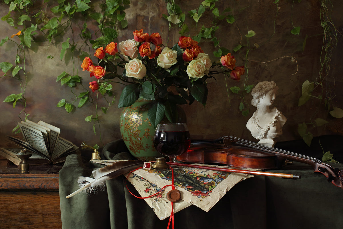 modern-3-piece-canvas-print-still-life-with-violin-and-flowers-iii