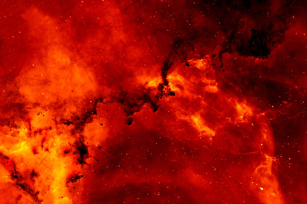 3-piece-canvas-print-red-starry-sky
