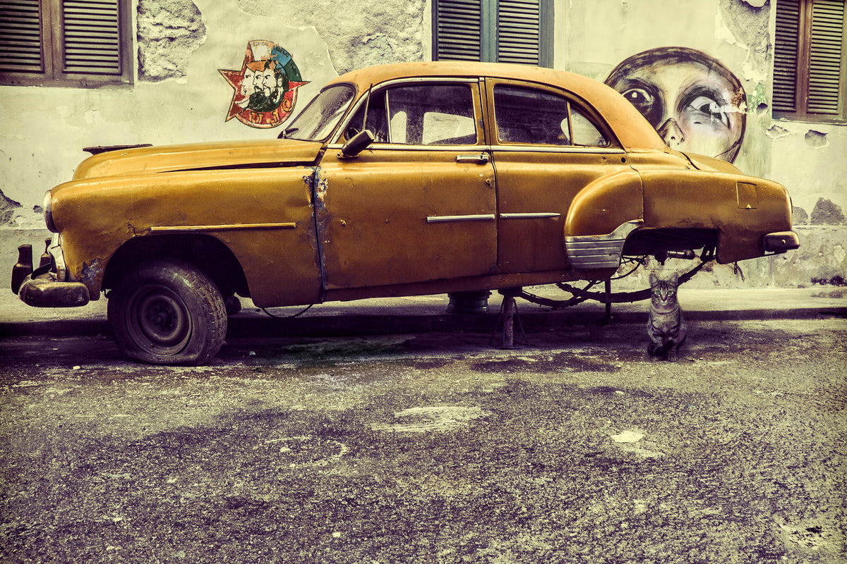 3-piece-aluminium-print-old-car