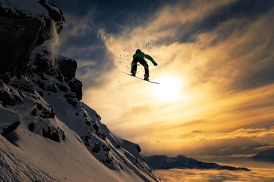 poster-print-sunset-snowboarding-x