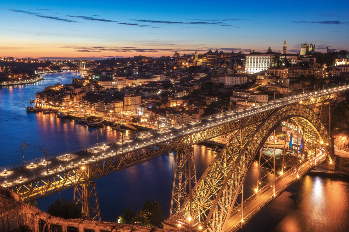 canvas-print-portugal-porto-blue-hour