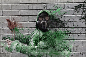 3-piece-aluminium-print-graffiti-gas-mask