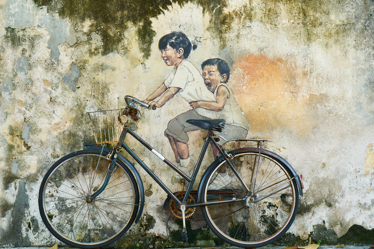 canvas-print-bicycle-graffiti
