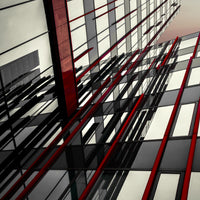 4-piece-aluminium-print-red-lines