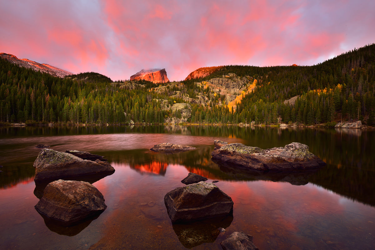 modern-3-piece-aluminium-print-bear-lake-sunrise