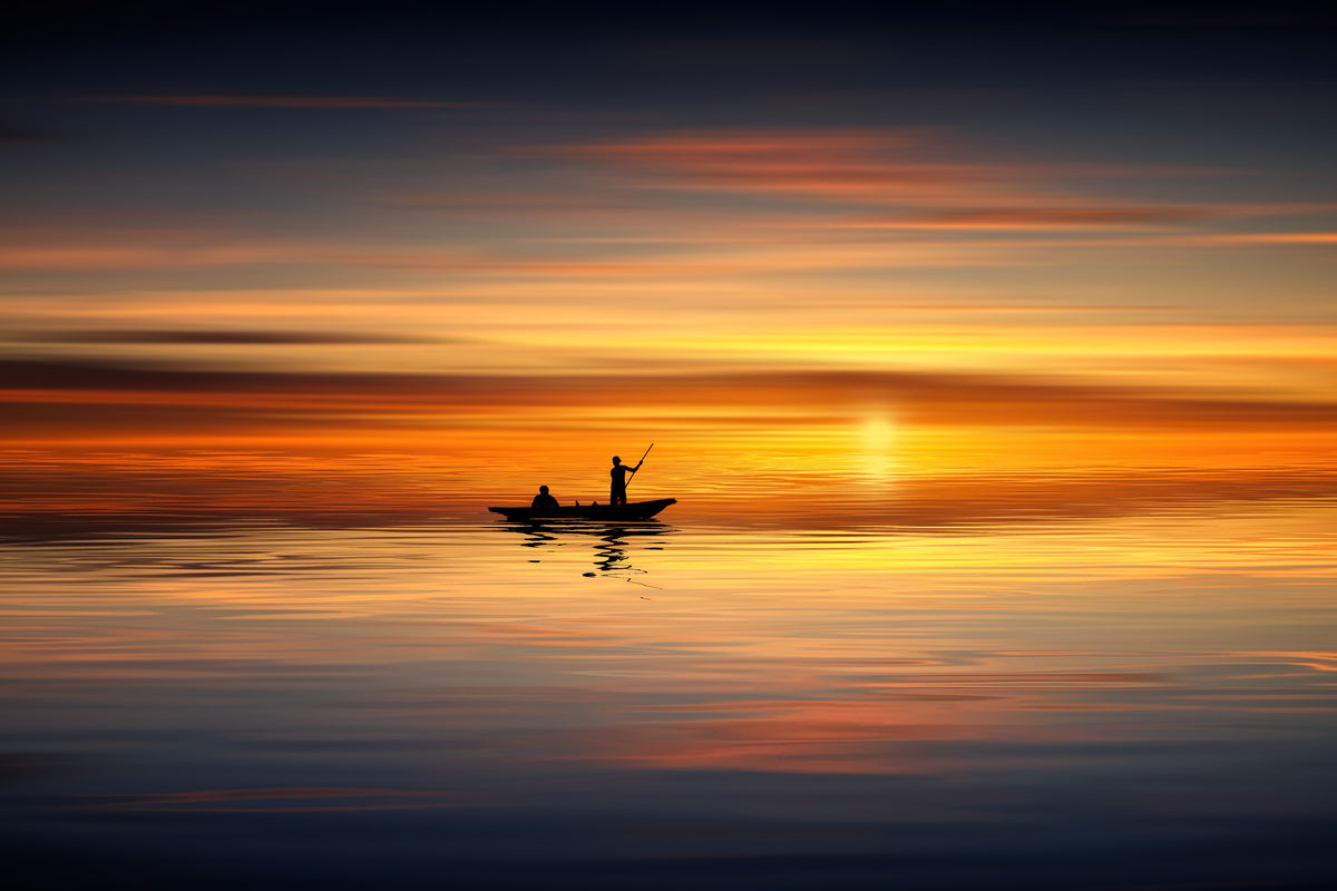 canvas-print-boat-in-the-golden-light