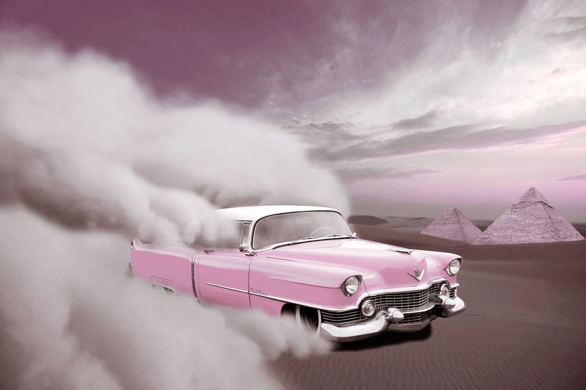 aluminium-print-vintage-car-in-the-desert-sand