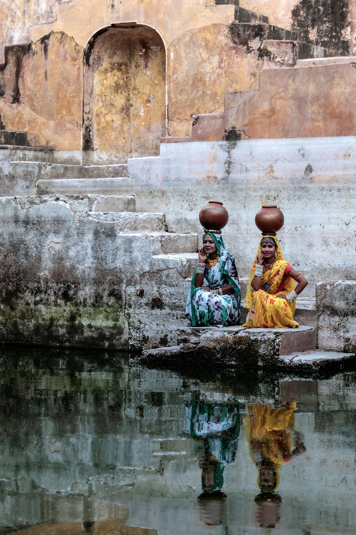 framedposter-print-stepwell-reflections