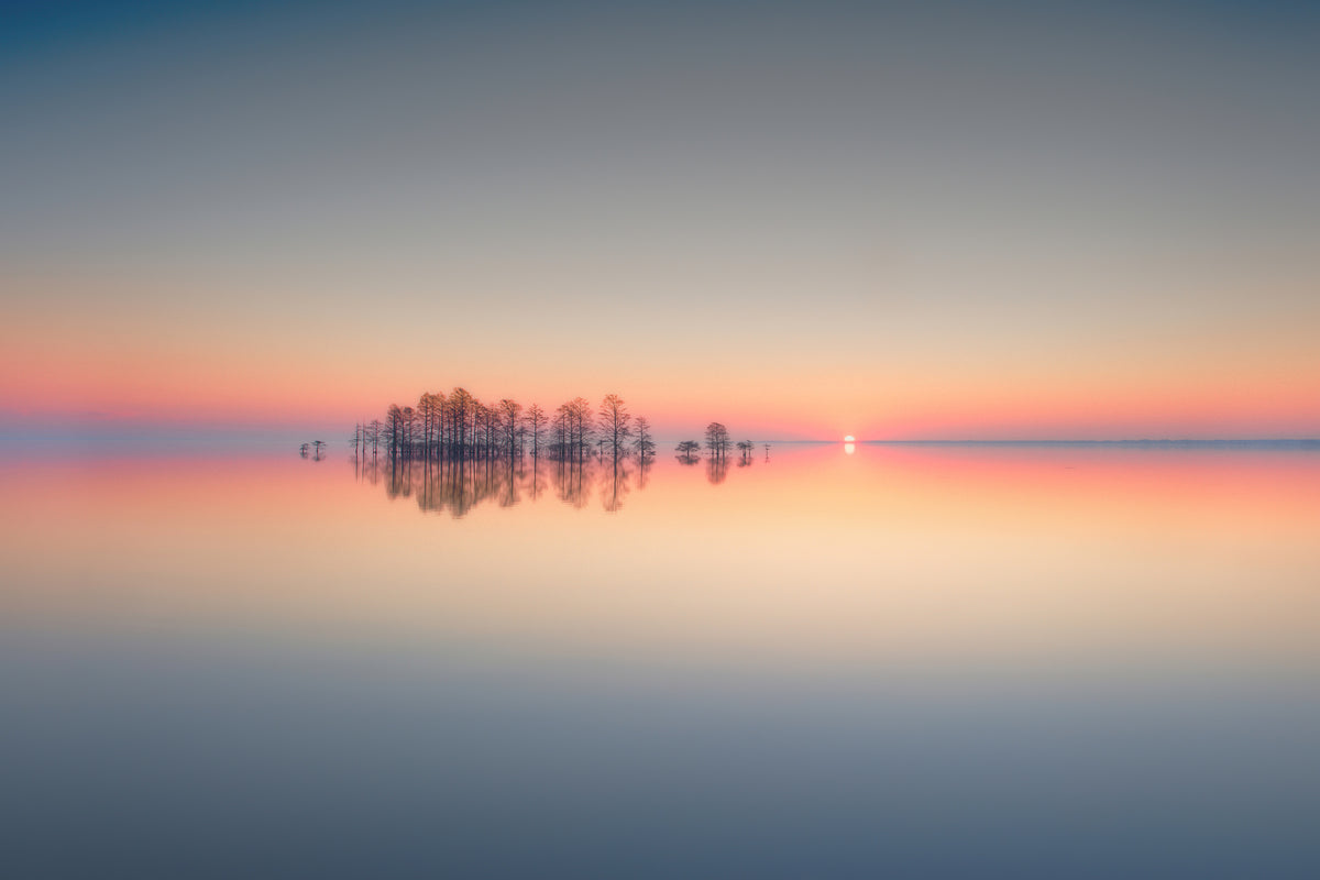 3-piece-aluminium-print-lake-mattamuskeet-memory