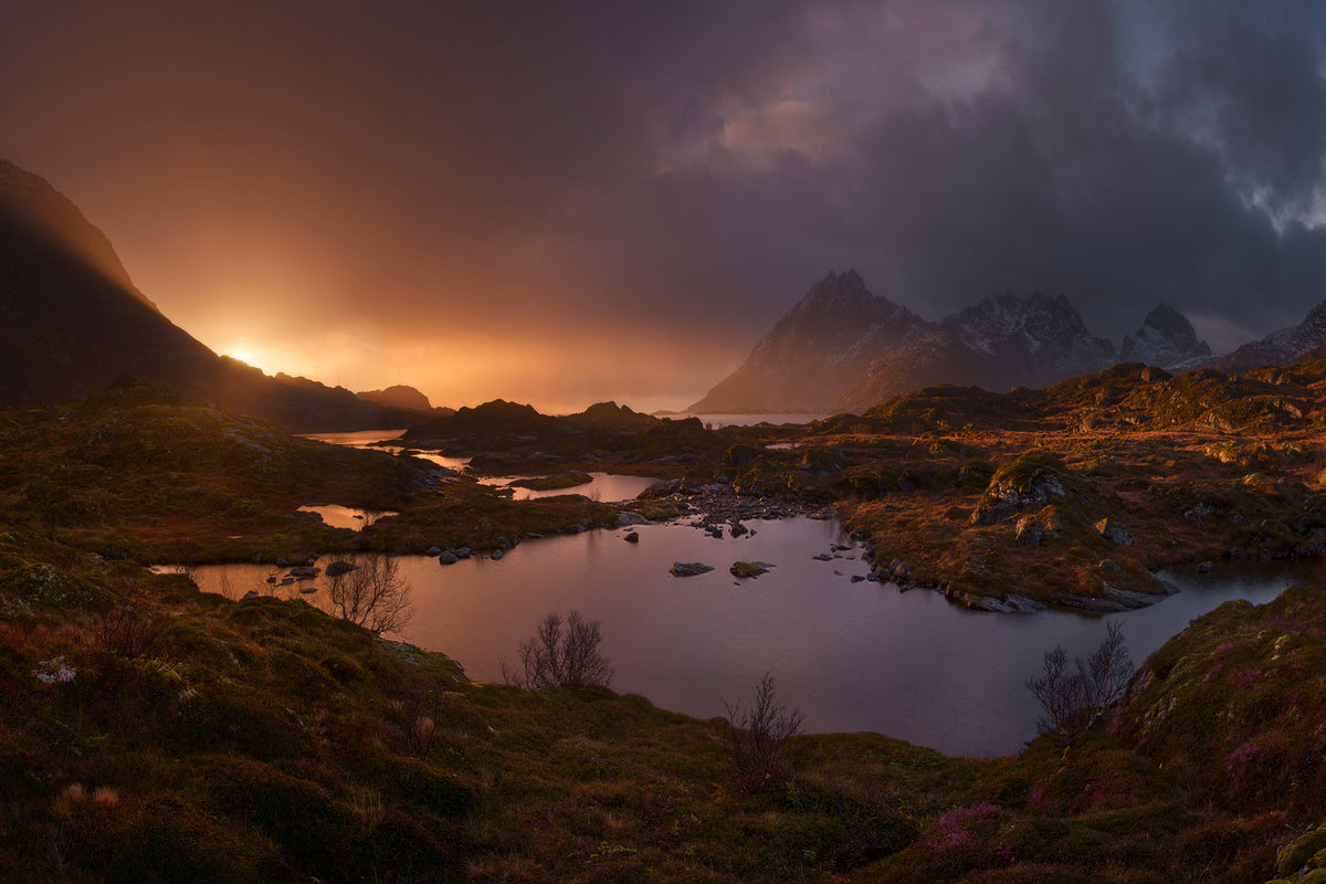 framedposter-print-sunrise-over-lofoten