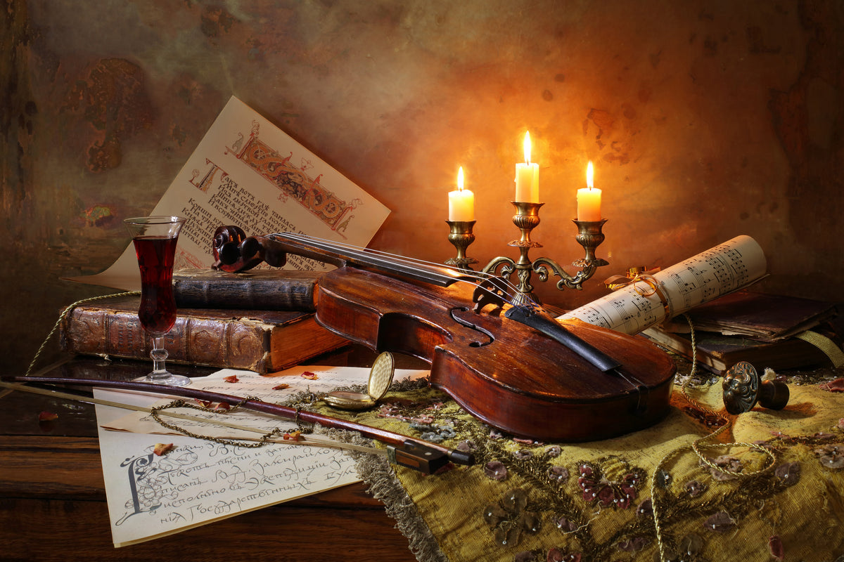 framedcanvas-print-still-life-with-violin-and-candles