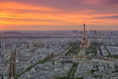 poster-print-paris-skyline-at-sunset