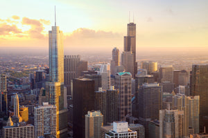 3-piece-aluminium-print-skyline-chicago