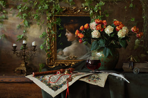acrylic-print-still-life-with-flowers-and-picture