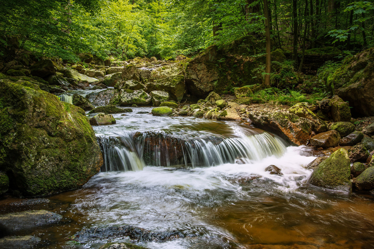 canvas-print-relaxation-at-the-waterfall-ii
