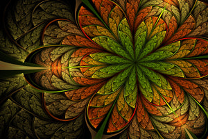 acrylic-print-abstract-floral-pattern