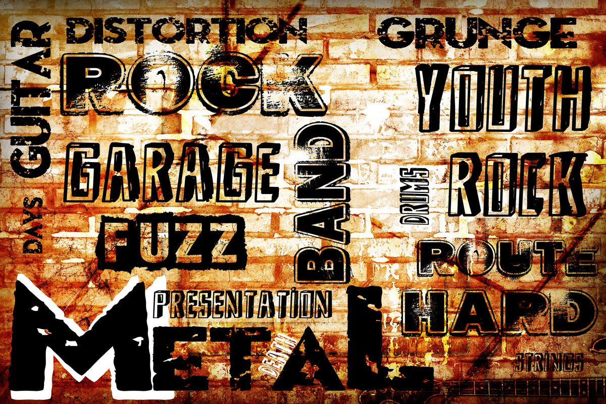 canvas-print-rock-in-grunge-style