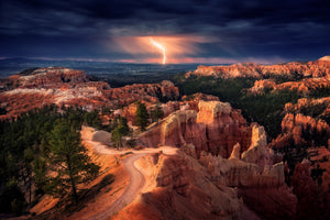 aluminium-print-lightning-over-bryce-canyon