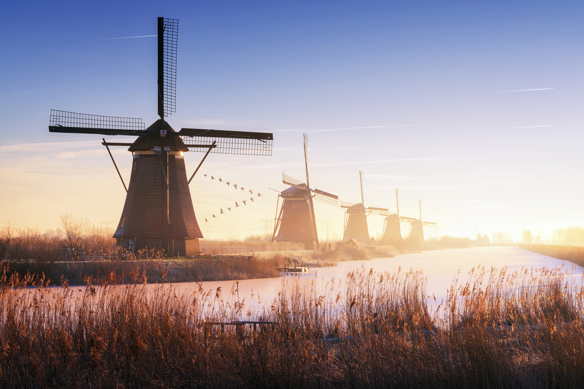 3-piece-aluminium-print-kinderdijk-iv