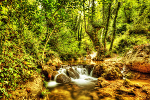 3-piece-canvas-print-waterfall-in-the-forest