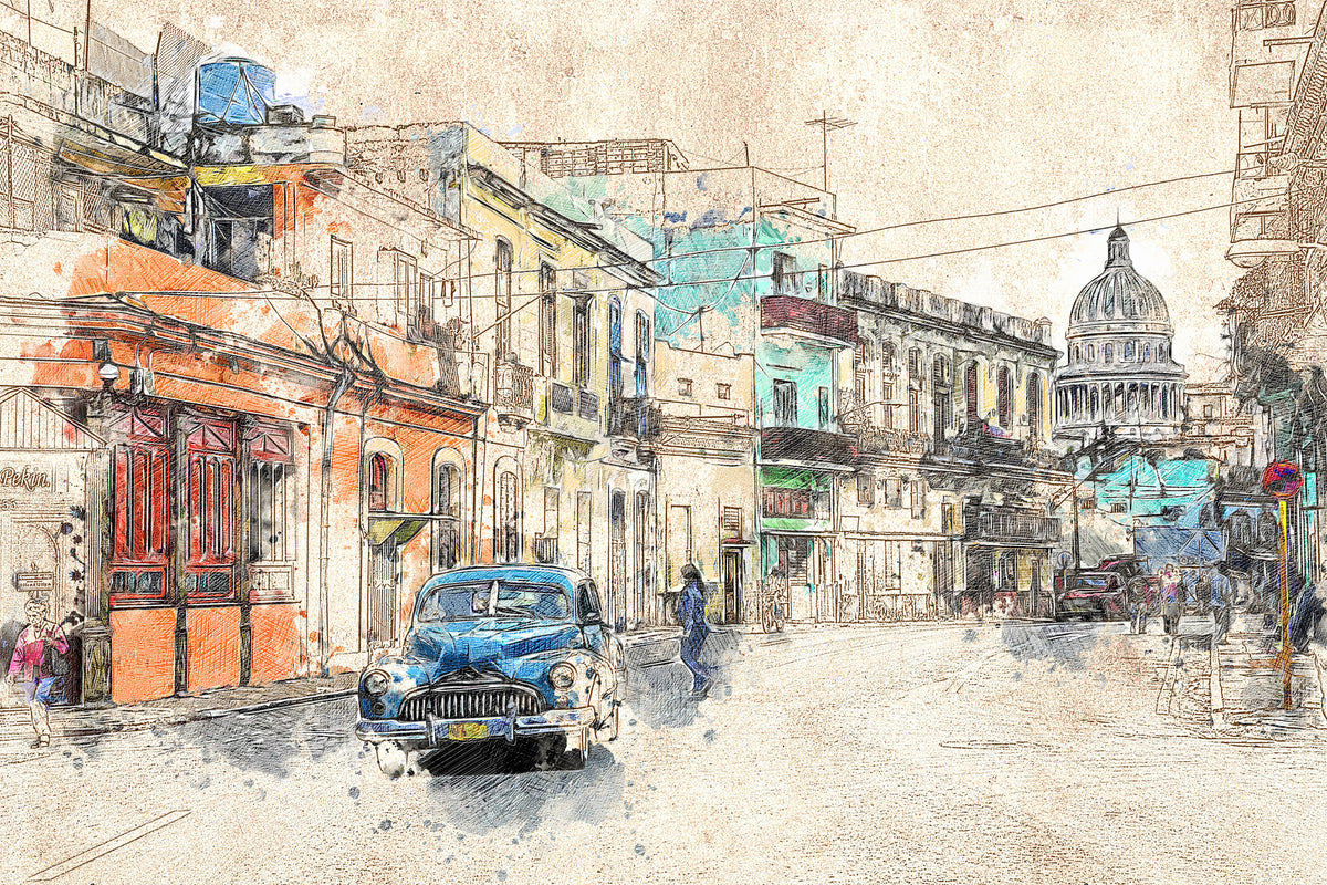 3-piece-acrylic-print-painting-vintage-cuba