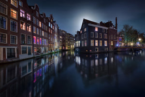 3-piece-aluminium-print-moonlight-over-amsterdam