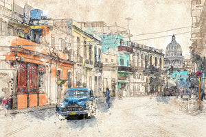 3-piece-aluminium-print-painting-vintage-cuba