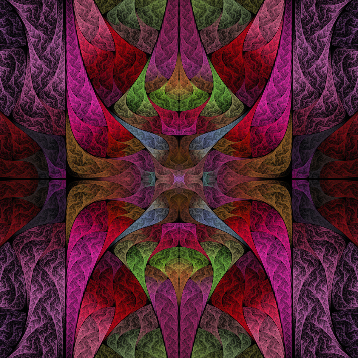 9-piece-acrylic-print-fraktally-pattern