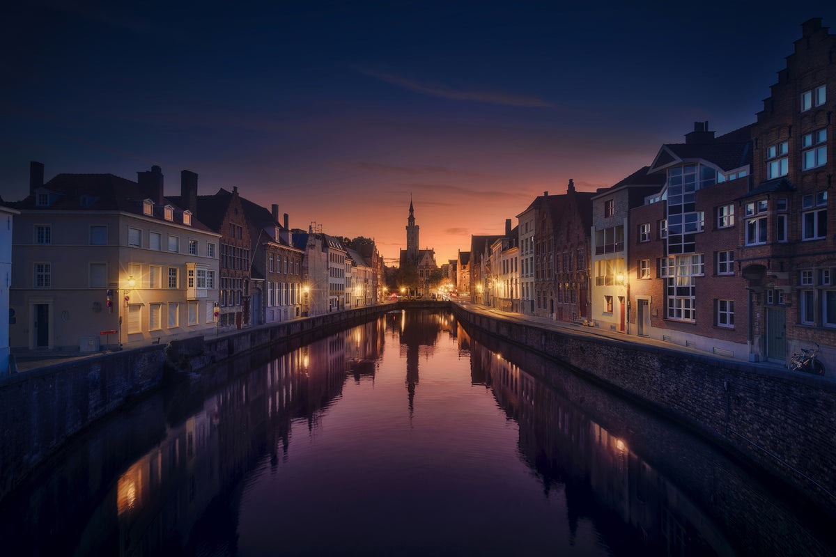 framedcanvas-print-sunset-in-brugge