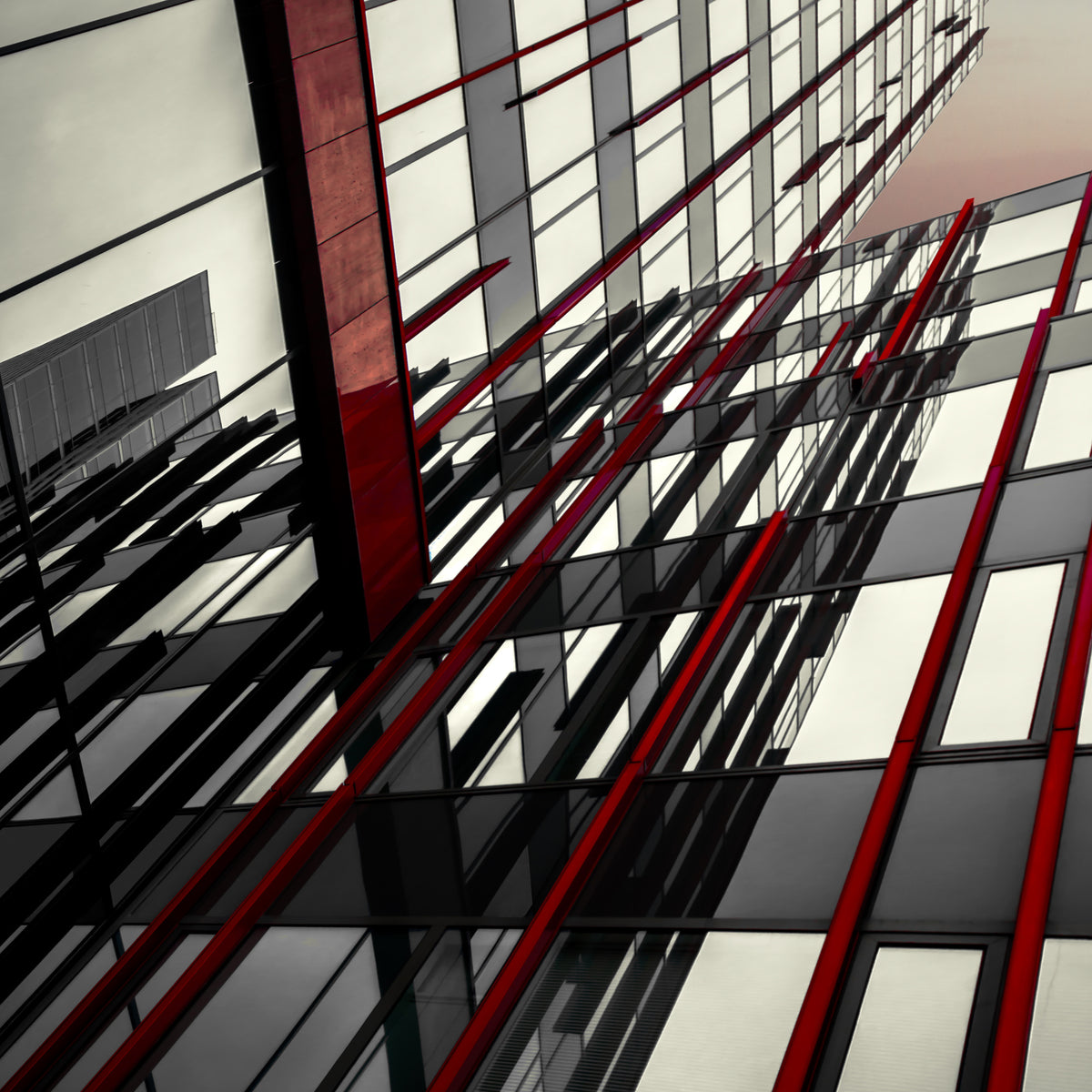 9-piece-aluminium-print-red-lines
