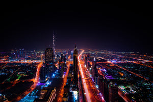 3-piece-aluminium-print-the-colorful-lights-of-dubai