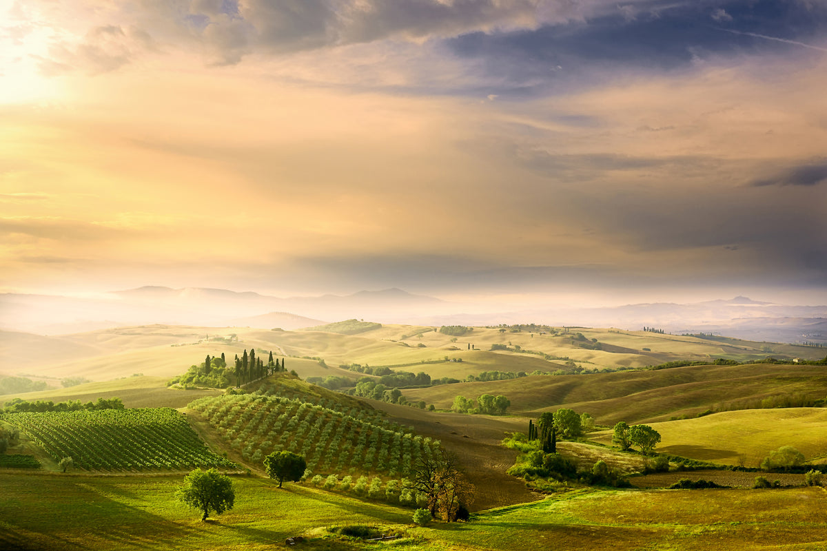 3-piece-acrylic-print-podere-belvedere-sunrise