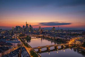 aluminium-print-frankfurt-skyline-at-sunset