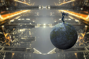 3-piece-aluminium-print-the-world-is-upside-down